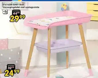 ToyChamp 01616200 BABY Born Verzorgingstafel met opslagruimte aanbieding
