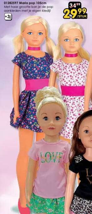 ToyChamp 01282597 Maria pop 105cm aanbieding