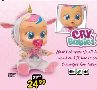 ToyChamp CRY Babies 01540239 Dreamy aanbieding