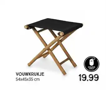 Xenos Vouwkrukje 54x45x35 Cm aanbieding