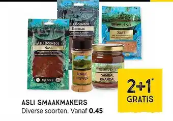 Xenos Asli Smaakmakers 2+1 Gratis aanbieding