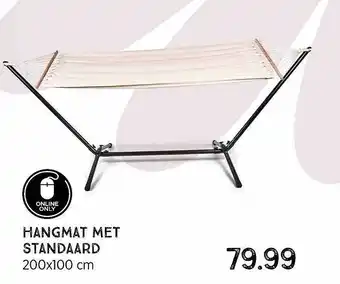 Xenos Hangmat Met Standaard 200x100 Cm aanbieding