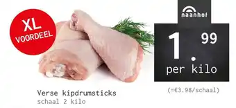 Naanhof Verse Kipdrumsticks 2 Kilo aanbieding