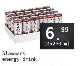 Naanhof Slammers Energy Drink 24x250 ml aanbieding