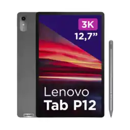 MediaMarkt Lenovo tab p12 + pen - 12.7 inch 128 gb grijs wifi aanbieding