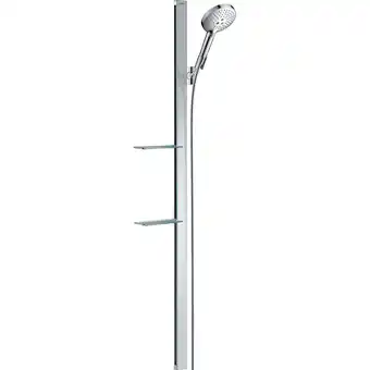 Sanitairwinkel.nl Hansgrohe raindance select s unica doucheset - glijstang - raind. select s 120 3jet handdouche ecosmart zeepschaal - 150cm -  aanbieding