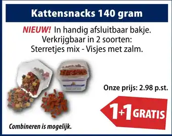 Huisdier Voordeelshop Kattensnacks 140 gram aanbieding