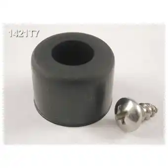 Conrad Hammond electronics 1421t7 apparaatvoet zelfklevend, rond zwart (ø x h) 19 mm x 12.7 mm 24 stuk(s) aanbieding