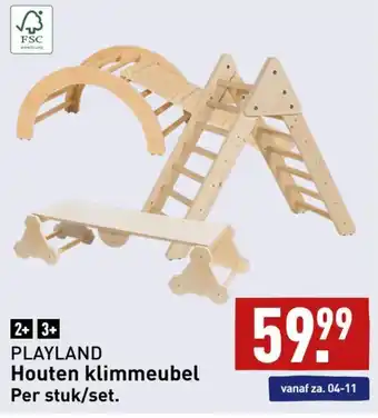 ALDI PLAYLAND Houten klimmeubel Per stuk/set. aanbieding