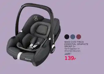 Prenatal Maxi-Cosi Tinca Essential Graphite Groep 0+ Autostoel aanbieding