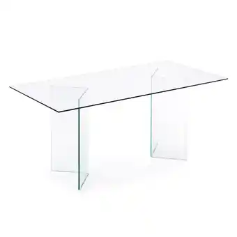 fonQ Kave home burano eettafel - 180 x 90 cm - glas aanbieding