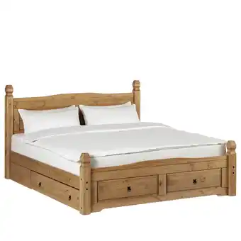 Home24 Houten bed finca rustica aanbieding