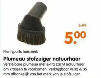 Plentyparts Plumeau stofzuiger natuurhaar aanbieding