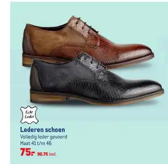 Makro Lederen Schoen aanbieding