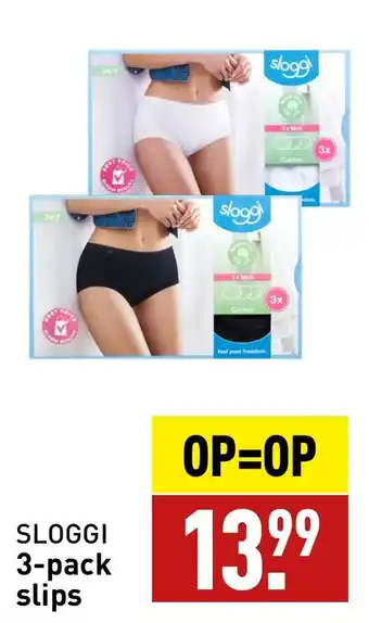 ALDI SLOGGI 3-pack slips aanbieding