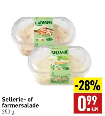 ALDI Sellerie- of farmersalade 250 g. aanbieding