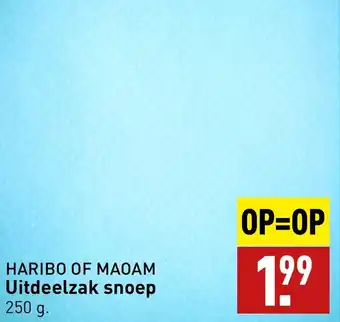 ALDI HARIBO OF MAOAM Uitdeelzak snoep 250 g. aanbieding