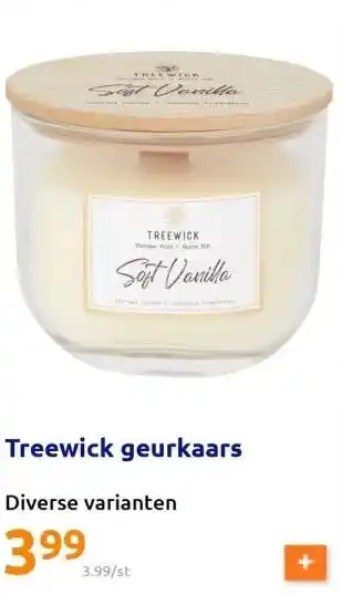 Action Treewick geurkaars aanbieding