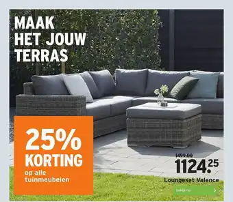 GAMMA Loungeset Valence 25% Korting aanbieding