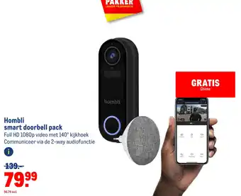 Makro Hombli smart doorbell pack aanbieding