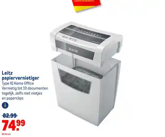 Makro Leitz papiervernietiger aanbieding