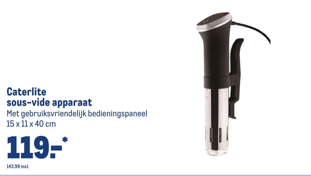 Caterlite sousvide apparaat aanbieding bij Makro