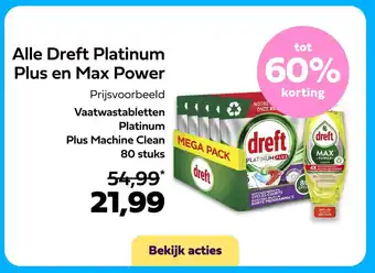 Plein.nl Alle Dreft Platinum Plus en Max Power aanbieding