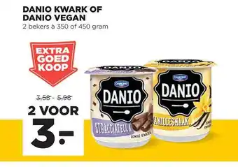 Jumbo Danio Kwark Of Danio Vegan 350 of 450 gram aanbieding