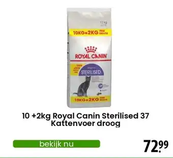 Zooplus Royal Canin Sterilised 37 Kattenvoer droog aanbieding