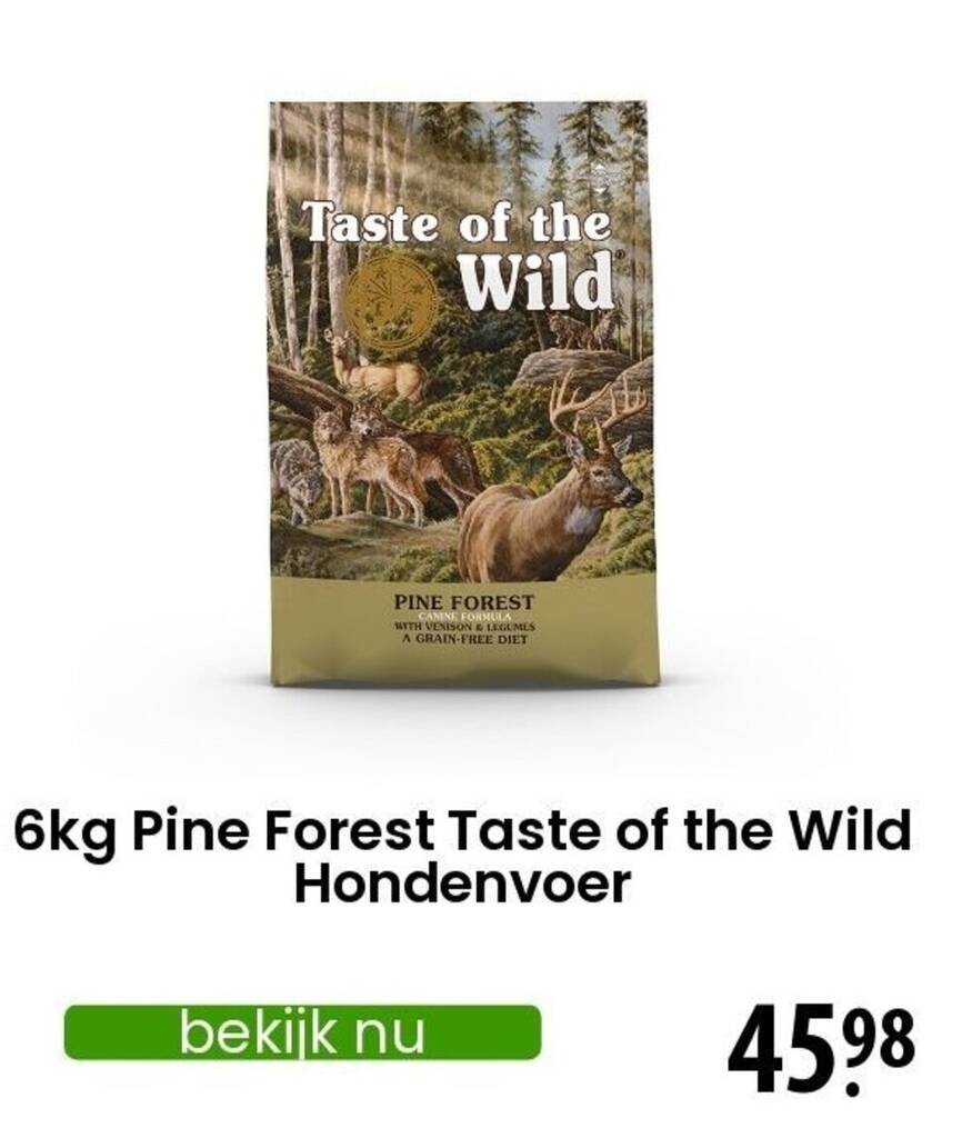 Pine Forest Taste of the Wild Hondenvoer 6 kg aanbieding