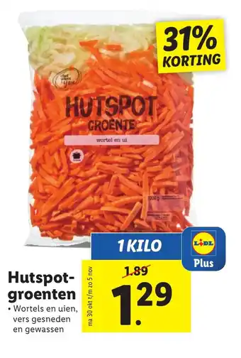 Lidl Hutspot groenten aanbieding