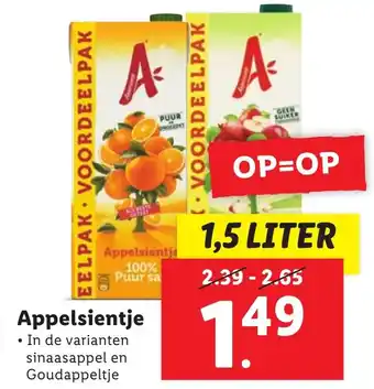 Lidl Appelsientje 1,5 LITER aanbieding