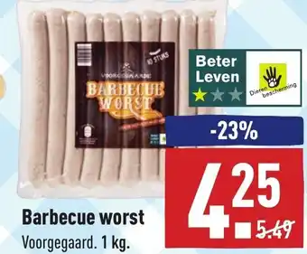 ALDI Barbecue worst 1kg aanbieding