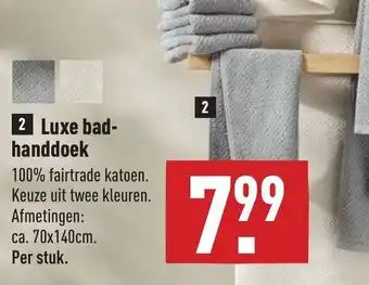 ALDI Luxe badhanddoek 70x140 cm aanbieding