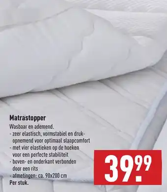 ALDI Matrastopper 90x200 cm aanbieding