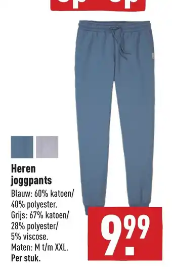 ALDI Heren joggpants M t/m XXL aanbieding