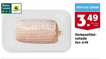 Hoogvliet Varkensfilet rollade PER 500 GRAM aanbieding