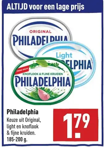 ALDI Philadelphia 185-200g aanbieding