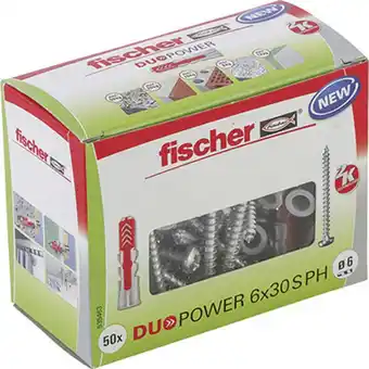 Conrad Fischer duopower 6x30 s ph ld 2-componenten plug 30 mm 6 mm 535463 50 stuk(s) aanbieding