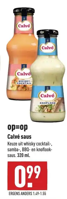 ALDI Calve saus 320ml aanbieding