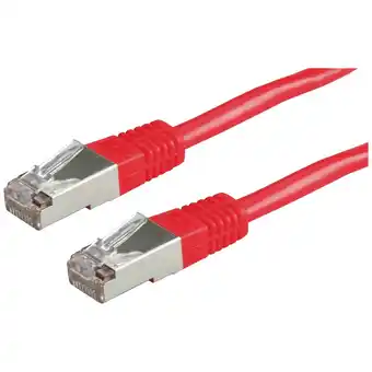 Conrad Roline patchkabel cat.5e (klasse d) s/ftp, rood, 3 m aanbieding