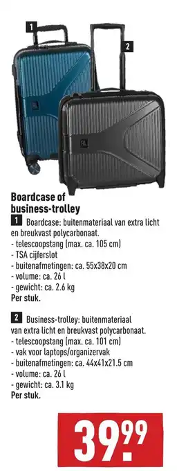 ALDI Boardcase of business-trolley aanbieding