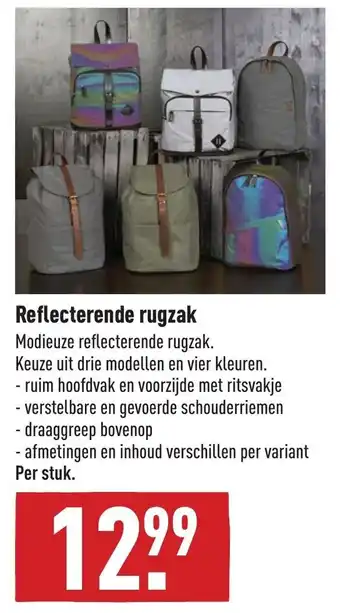 ALDI Reflecterende rugzak aanbieding