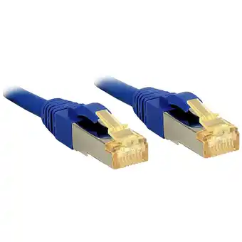 Conrad Lindy 47279 rj45 netwerkkabel, patchkabel cat 6a (losse kabel cat 7) s/ftp 2.00 m blauw 1 stuk(s) aanbieding