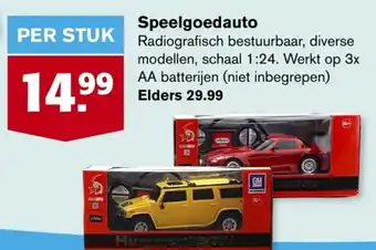 Hoogvliet Speelgoedauto aanbieding