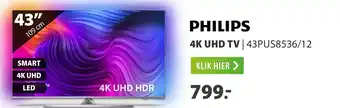 Expert Philips 4K UHD TV 43PUS8536/12 43" aanbieding