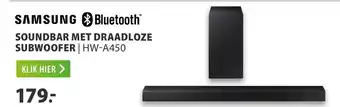 Expert Samsung soundbar met draadloze subwoofer HW-A450 aanbieding