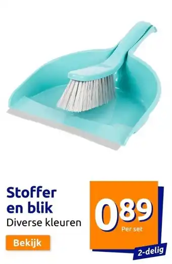 Action Stoffer en blik aanbieding