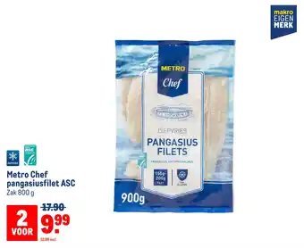 Makro Metro chef pangasiusfilet asc aanbieding