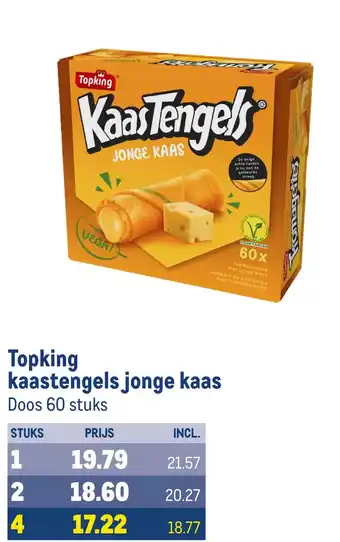 Makro Topking kaastengels jonge kaas aanbieding